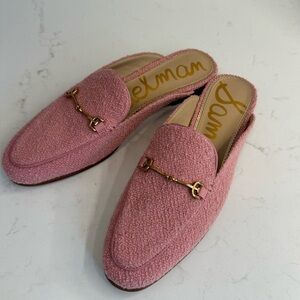 Fun pink loafers
